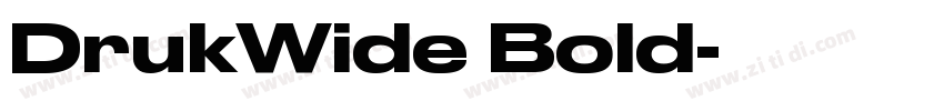 DrukWide Bold字体转换